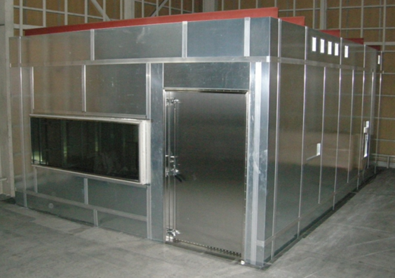 医療用画像診断装置 MRI用の電磁波シールドルームの外観