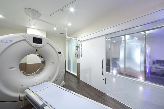 See Through技術を適用したMRI検査室(CT検査室から撮影)